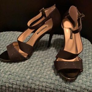 Caparros black glittery heels. Size 9 1/2